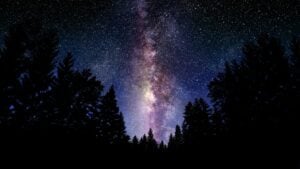 A beautiful night sky without the lights of the city