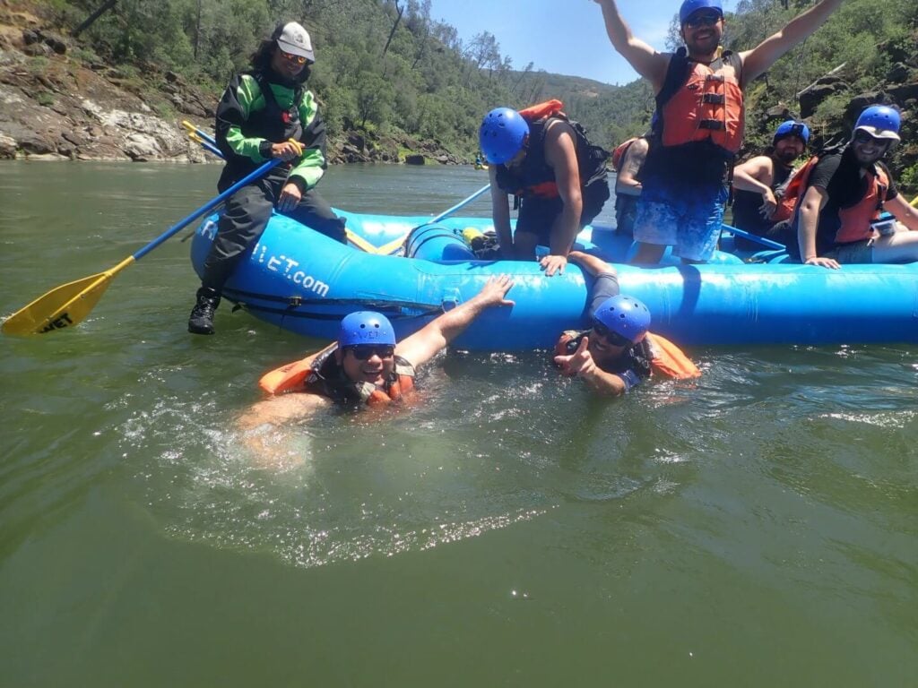 Cooling off in the South Fork of the American River